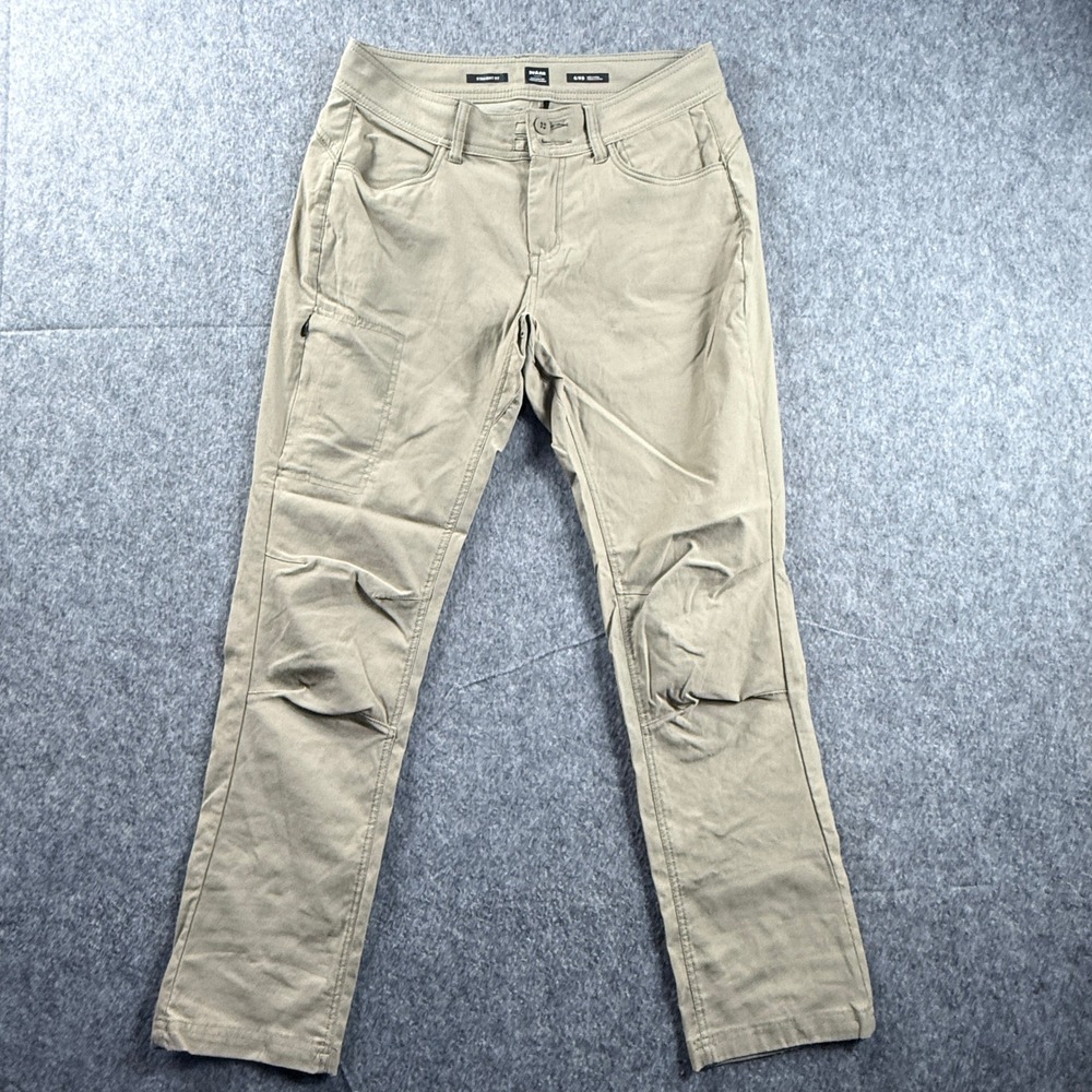 Prana Pants Womens 6 Tan Halle II Standard Fit Convertible Hiking Outdoor Nature